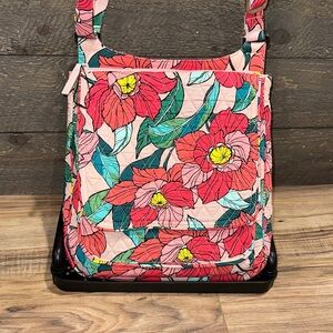 Vera Bradley Vintage Floral Tropical Messenger Hipster Crossbody Bag NWOT